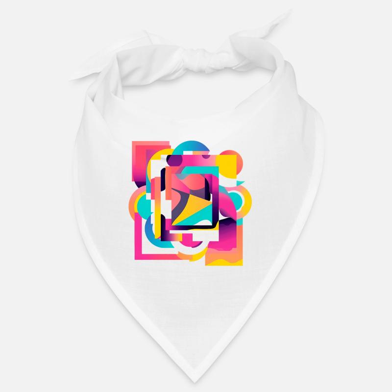 Kaleidoscopic Color Geometry Abstract Bandana