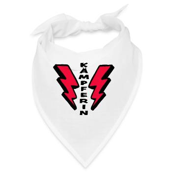Mutmacher KÄMPFERIN für Mädchen und Frauen - Bandana - Weiß - Vorne