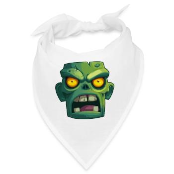 Zombie für Halloween Party - Bandana - Weiß - Vorne
