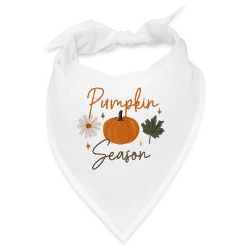 Kürbis-Saison - Bandana - Weiß - Vorne