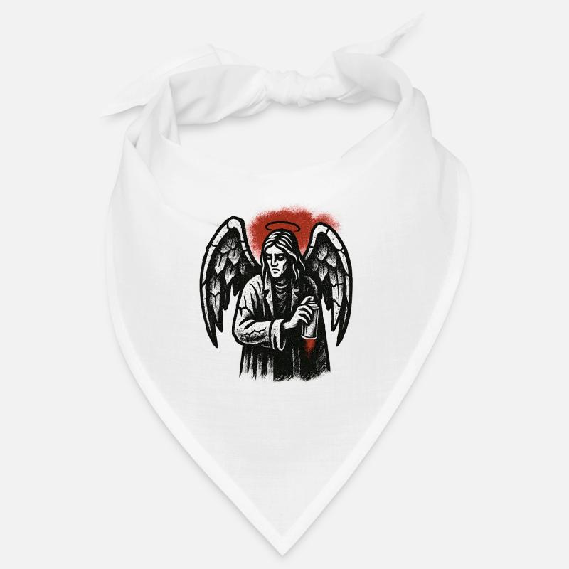 Engel mit der Absicht des Graffitis Bandana