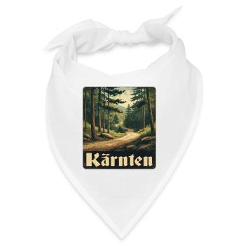 Kärnten Waldweg - Bandana - Weiß - Vorne
