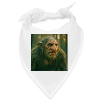 Nordische Mythologie, Kreatur, Troll - Bandana - Weiß - Vorne