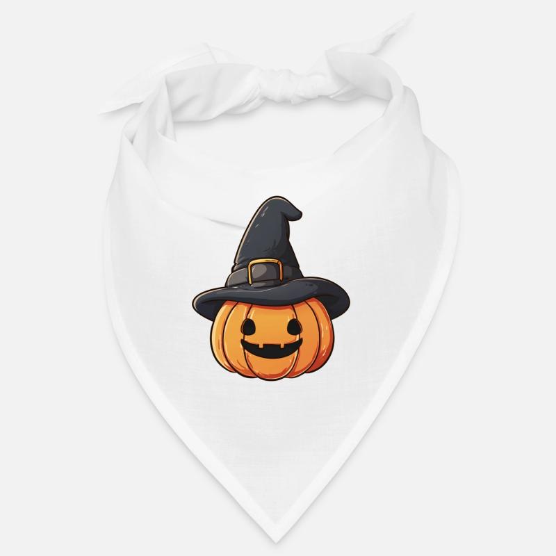 Pumpkin and witch hat Bandana