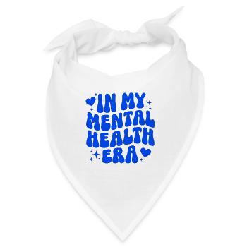 Mental Health Selfcare Achtsamkeit Geschenk - Bandana - Weiß - Vorne