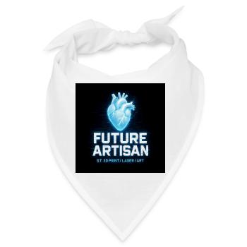 Future Artisan Herz Neon - Bandana - Weiß - Vorne