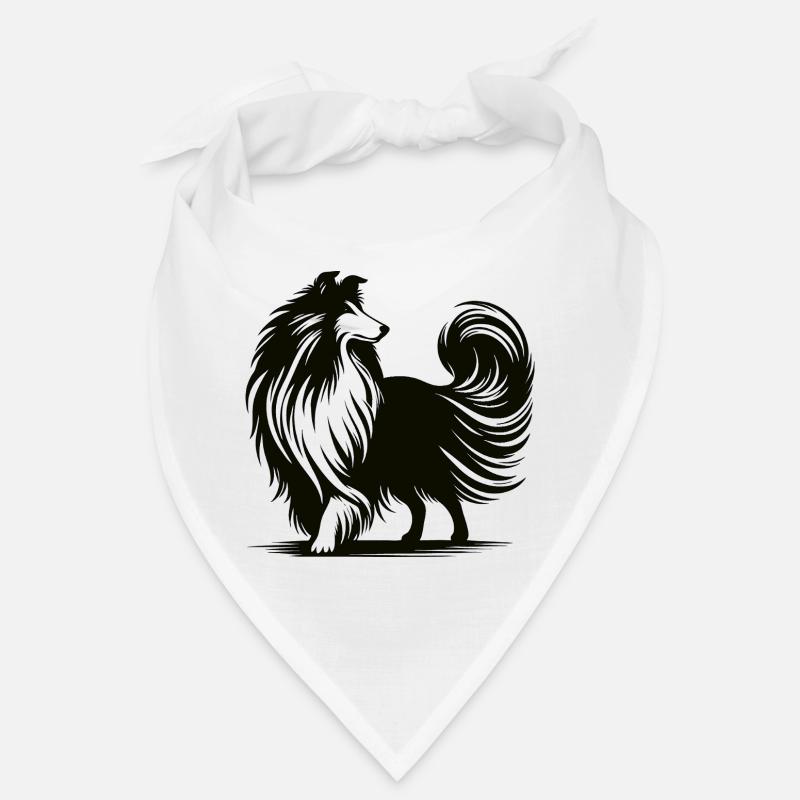 Conception de silhouette de colley cool Bandana