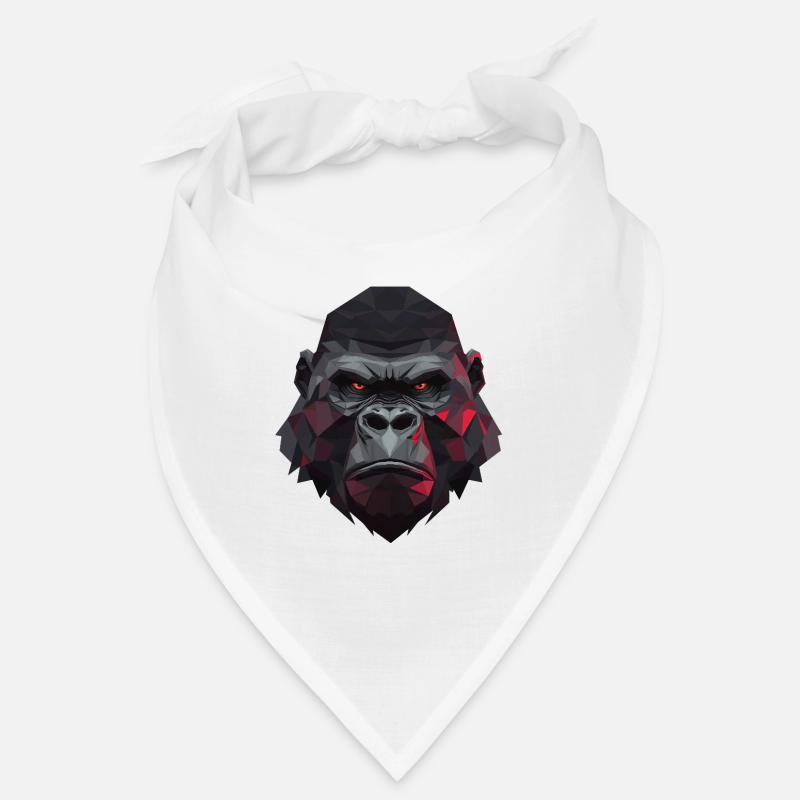 Polygon gorilla with red eyes Bandana