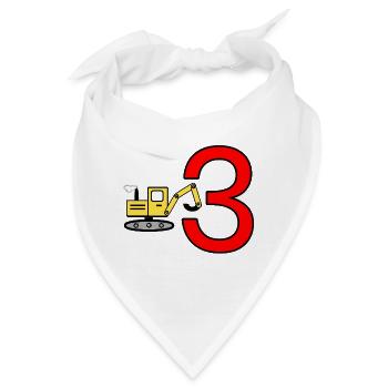 Bagger - Bandana - Weiß - Vorne