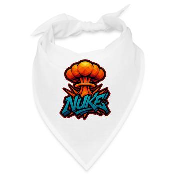 NUKE!  - Graffiti Explosion | exclusive Design - Bandana - Weiß - Vorne