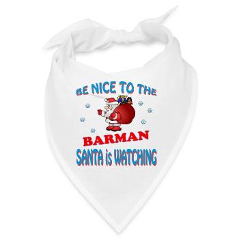 SANTA BARMAN - Bandana - Weiß - Vorne