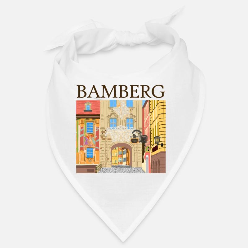 Bamberg, Bavière, Dessin à la main Bandana