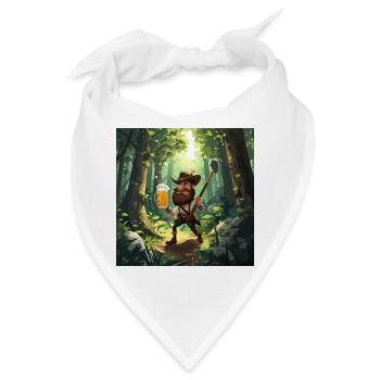 Waldabenteuer Bierjäger - Bandana - Weiß - Vorne