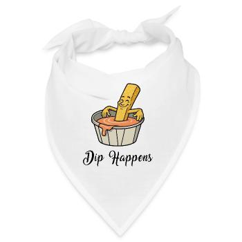 Dip Happens – Relax Pommes - Bandana - Weiß - Vorne