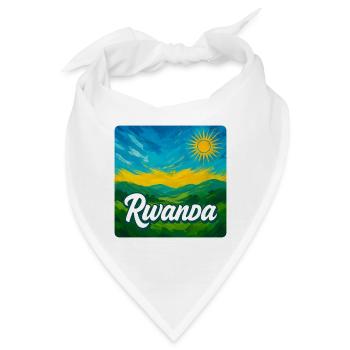 Ruanda – Die grüne Schönheit Afrikas - Bandana - Weiß - Vorne