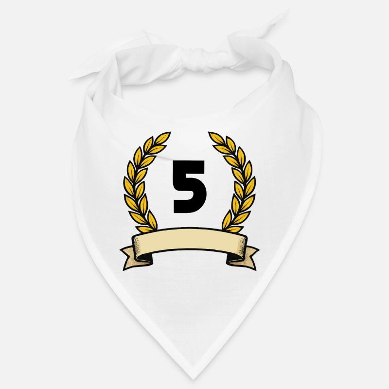 Couronne de laurier dorée numéro 5 Bandana