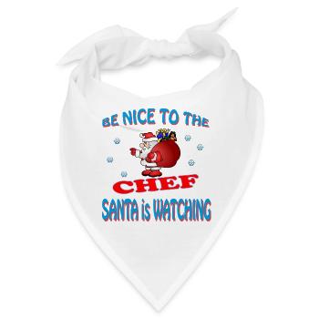 SANTA CHEF - Bandana - Weiß - Vorne