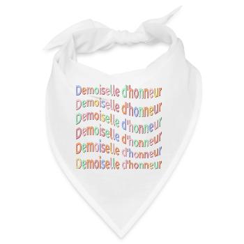 Brautjungfer Freunde Braut - Bandana - Weiß - Vorne