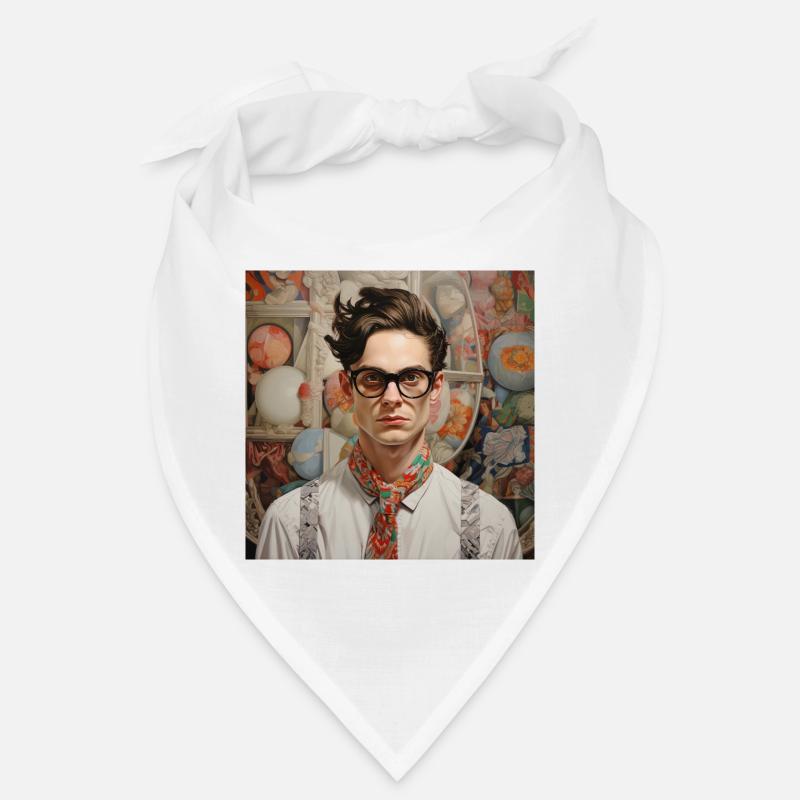 Portrait Nerd Chic avec une touche rétro Bandana