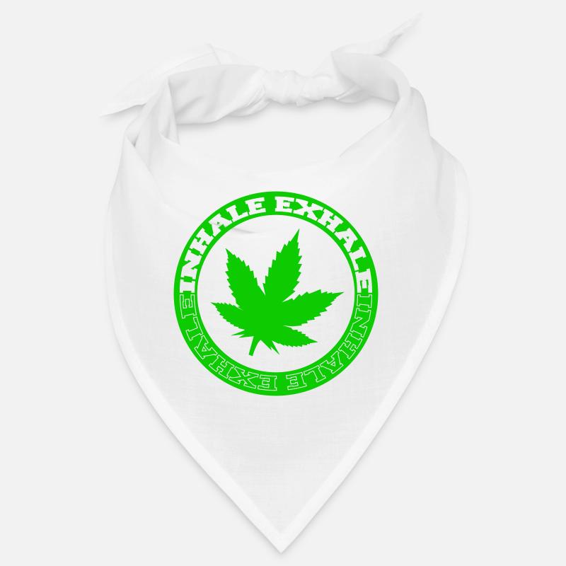 Hemp Leaf Circle Emblem Bandana