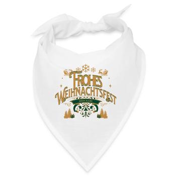 Liebevolle Weihnacht - Bandana - Weiß - Vorne