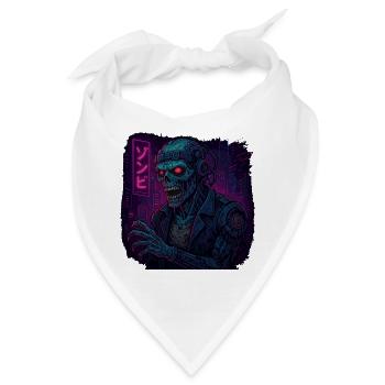 Cyberpunk Undead Warrior - Bandana - Weiß - Vorne