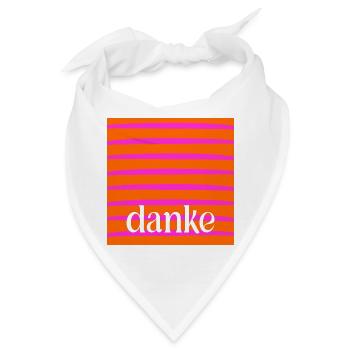 DANKE DANKBARKEIT - Bandana - Weiß - Vorne