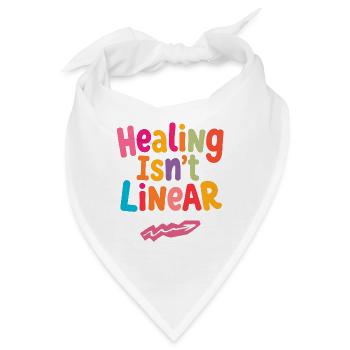 Heilung ist nicht linear Positives Shirt - Bandana - Weiß - Vorne
