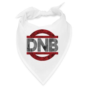 DNB biegt Grunge nicht - Bandana - Weiß - Vorne