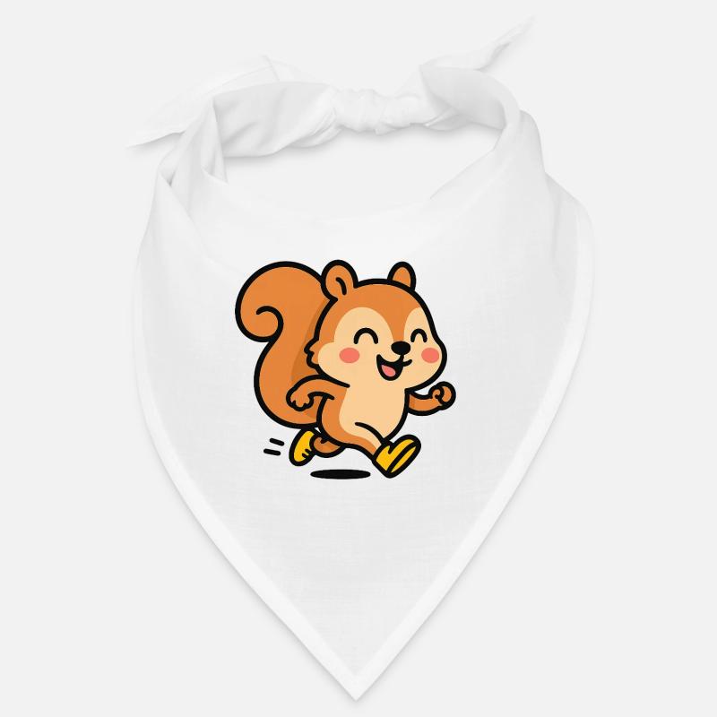 Glückliches Eichhörnchen auf der Flucht Bandana