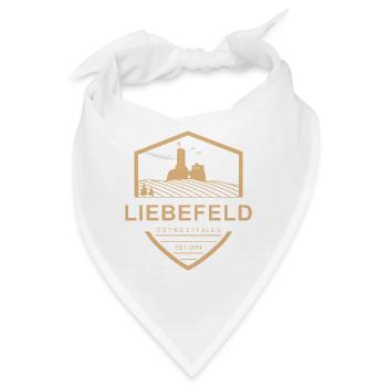 Liebefeld ❤ Burgwappen - Bandana - Weiß - Vorne