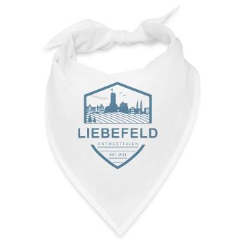 Liebefeld ❤ Stadt-Wappen - Bandana - Weiß - Vorne