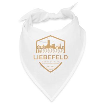Liebefeld ❤ Stadt-Wappen - Bandana - Weiß - Vorne