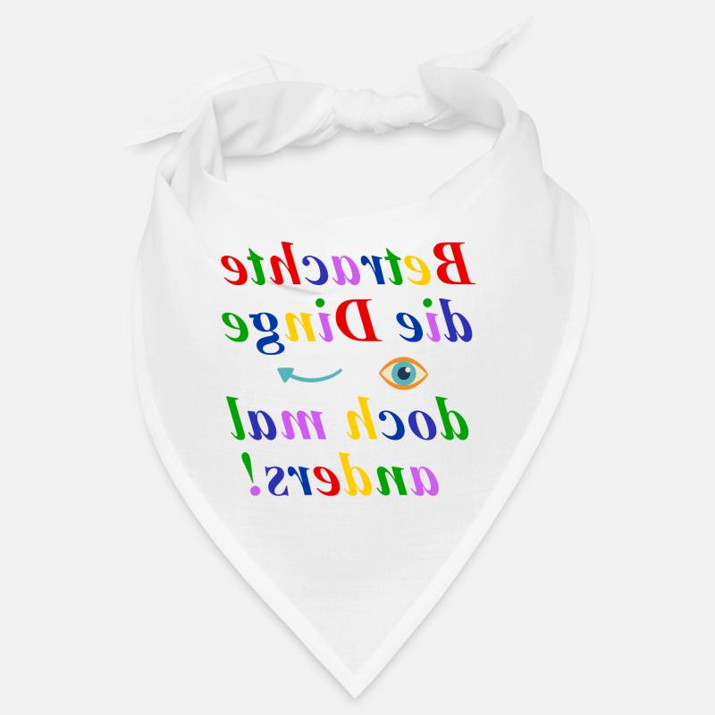Betrachte die Dinge anders-Think Different Design Bandana