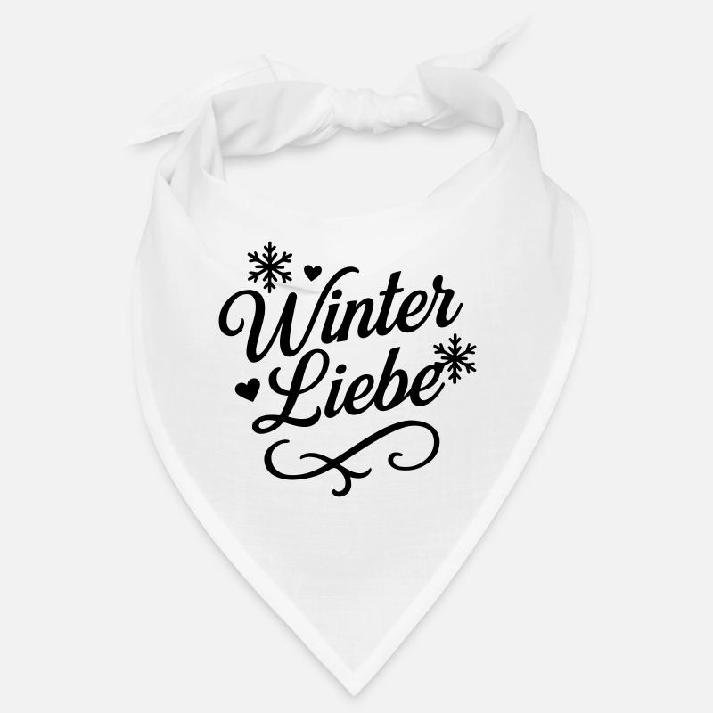 Winter Liebe Spruch Bandana