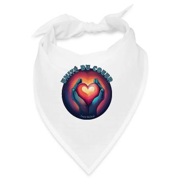 Einheit des Herzens und Gelassenheit - Bandana - Weiß - Vorne