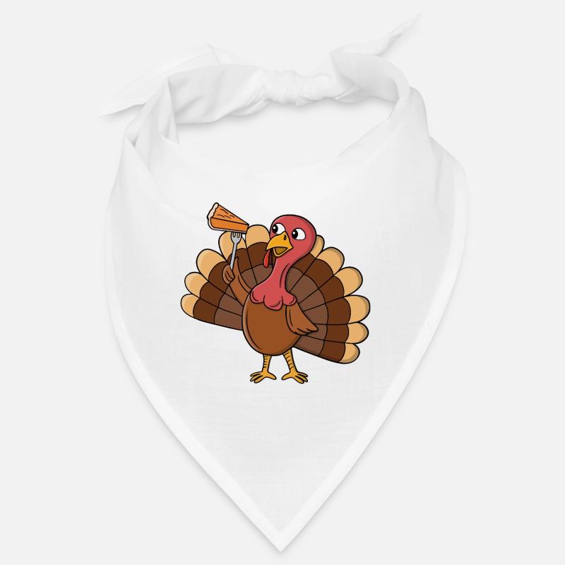 Turkey With Pie Slice Bandana