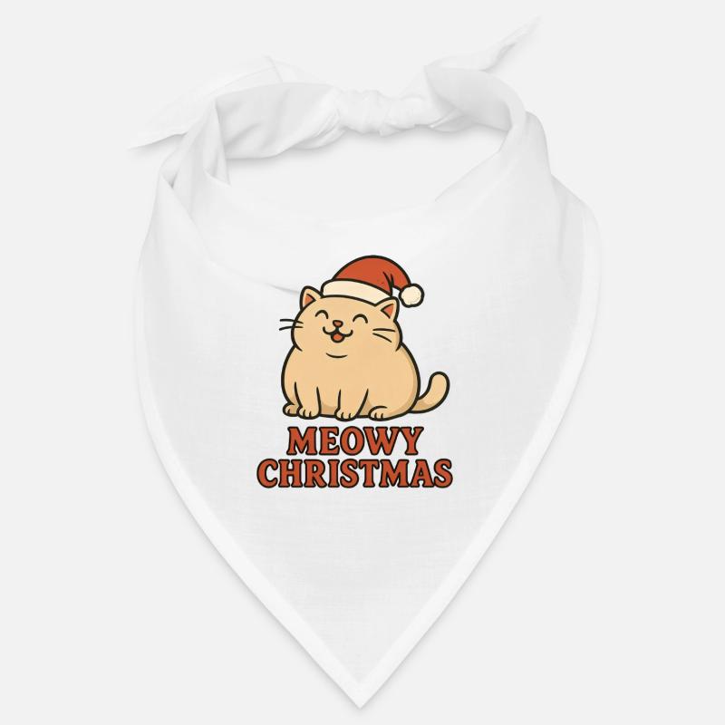 Meowy Christmas - Conception de Noël de chat drôle Bandana