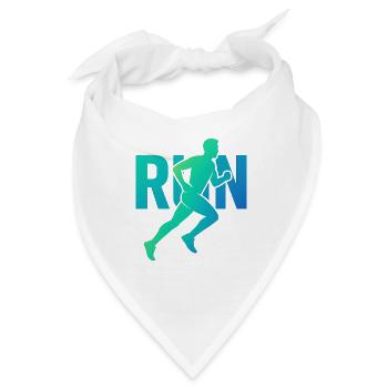 Dynamischer Läufer RUN - Bandana - Weiß - Vorne