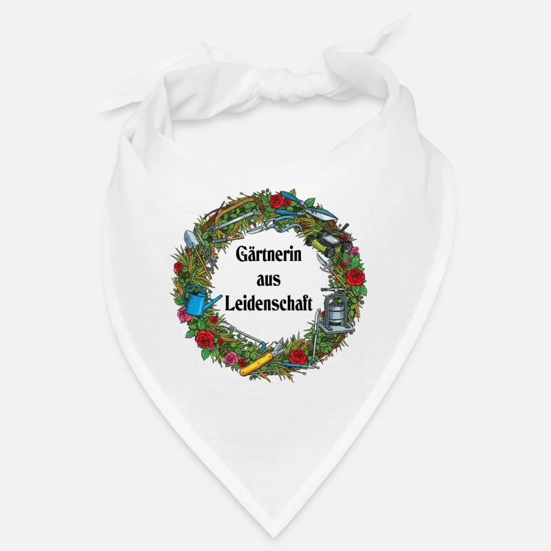 Garden Tool Wreath Pattern Bandana