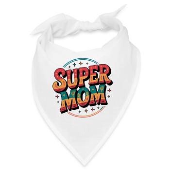 Supermom Wüstenfarben Design - Bandana - Weiß - Vorne