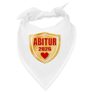 ABSCHLUSS ABI 2026 ABITUR - Bandana - Weiß - Vorne