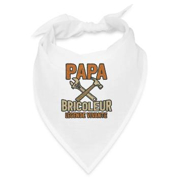 PAPA HANDWERKER LEBENDE LEGENDE - Bandana - Weiß - Vorne