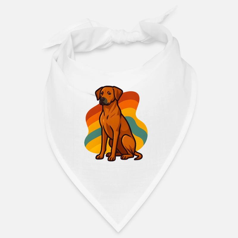 Retro Rhodesian Ridgeback Hund Bandana