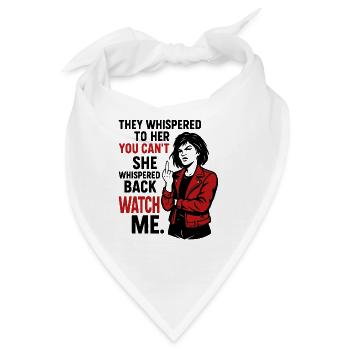 WATCH ME – Feminist Rebel - Bandana - Weiß - Vorne