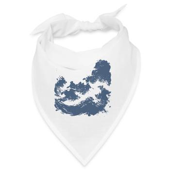 Wildwasser-Rafting-Pinselkunst - Bandana - Weiß - Vorne