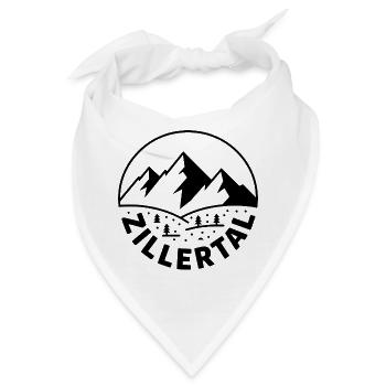 Zillertal - Souvenir Design - Bandana - Weiß - Vorne