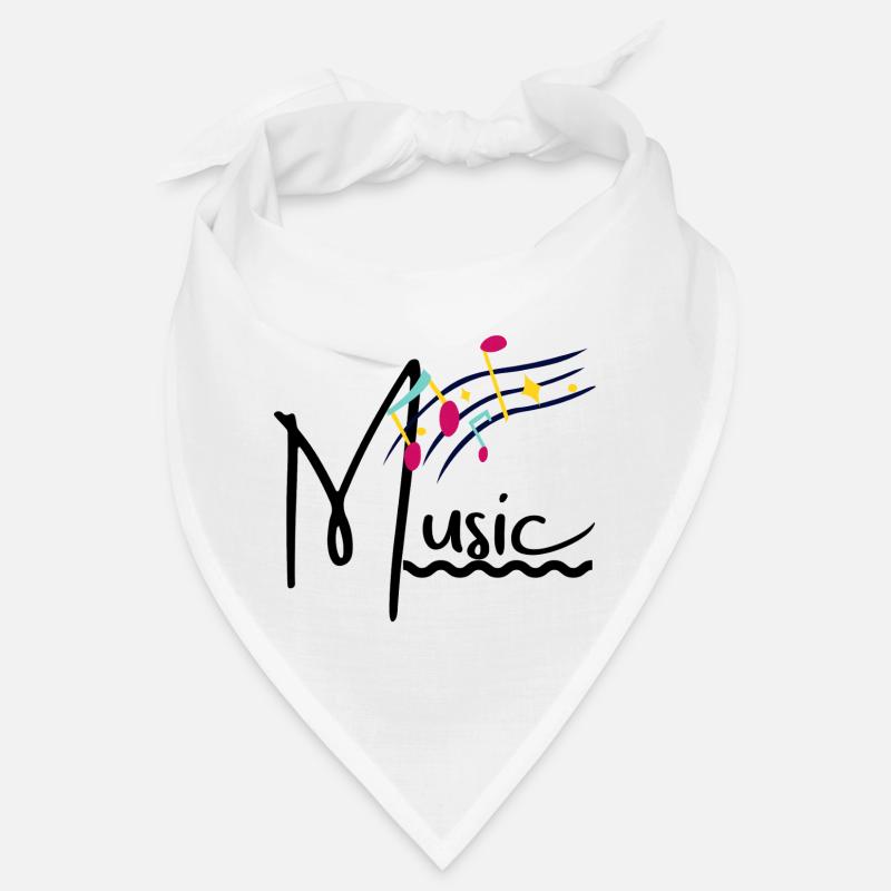 Notes de musique colorées Bandana