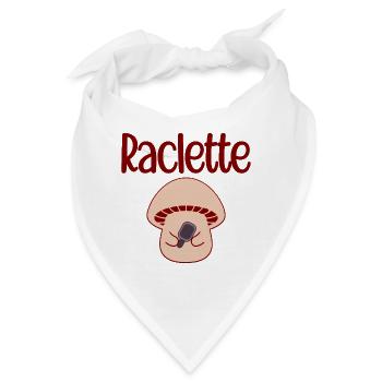Pilz-Raclette - Bandana - Weiß - Vorne