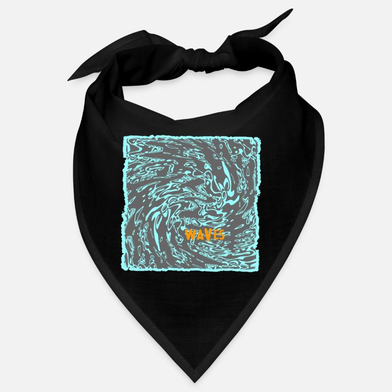 Wave flow néon motif surf Bandana